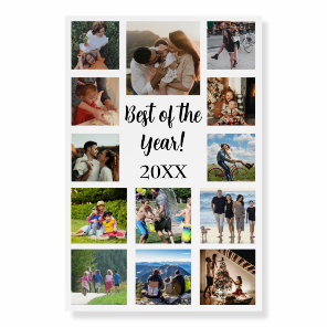 Best of the year Photo Collage Foam Board