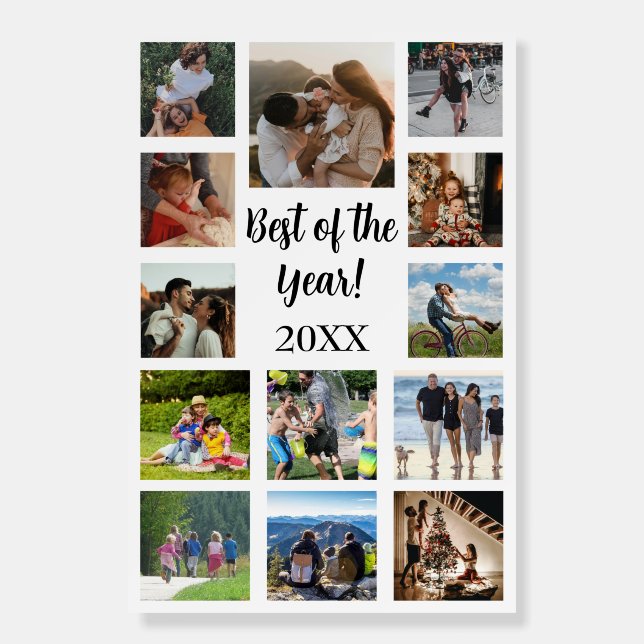 Best of the year Photo Collage Foam Board (Front)