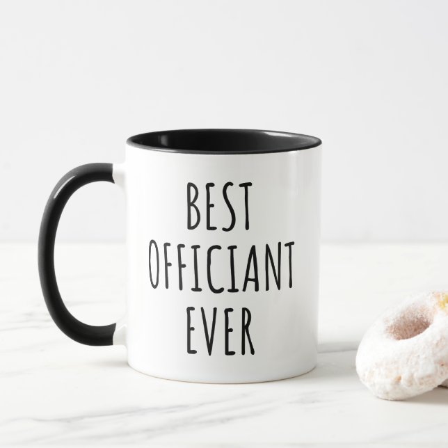 Best Officiant Ever Mug Wedding Thank You Gift (With Donut)