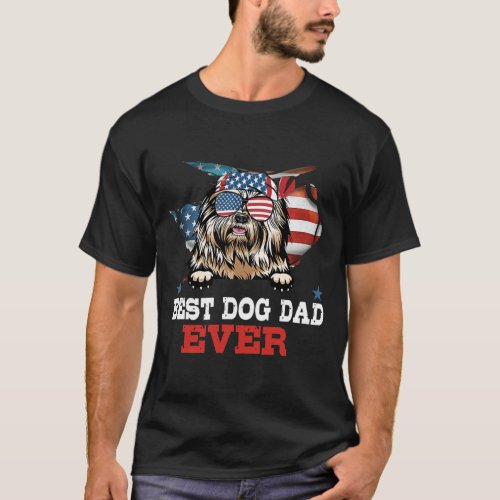 Best Old English Sheepdog Ever American Flag 4th T_Shirt