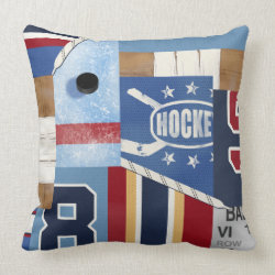 Best Old Time Ice Hockey Shirt Themed Throw Pillow