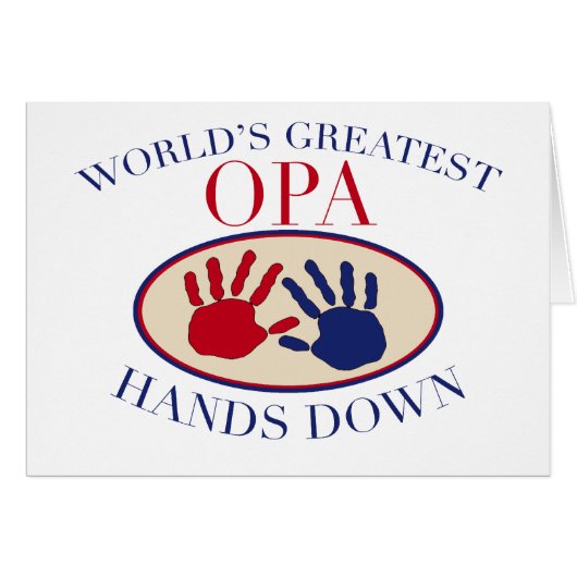 Best Opa Hands Down Cards (Front Horizontal)