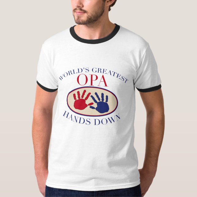Best Opa Hands Down T-Shirt (Front)