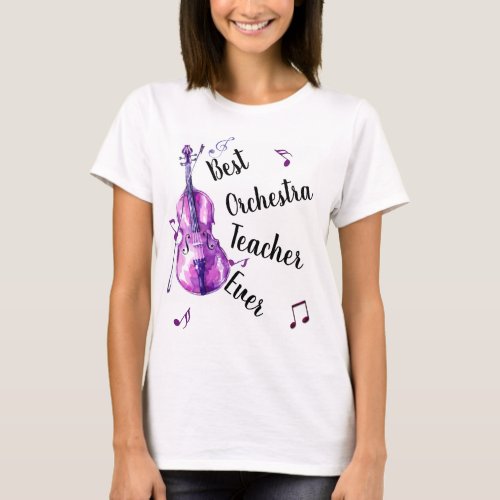 Best Orchestra Teacher Ever Pattern T_Shirt