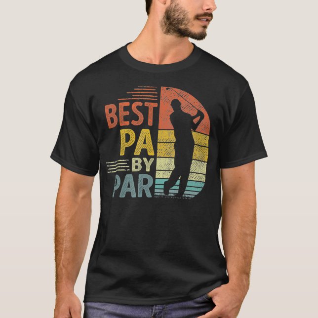 Best Pa By Par Fathers Day Golf  Gift Grandpa T-Shirt (Front)