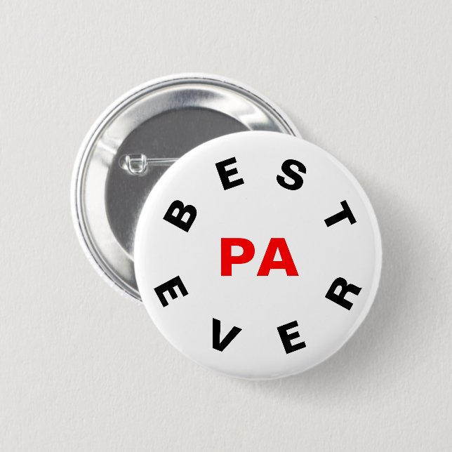 Best Pa Ever Button (Front & Back)
