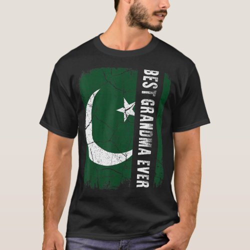 Best Pakistani Grandma Ever Pakistan Flag Mothers T_Shirt