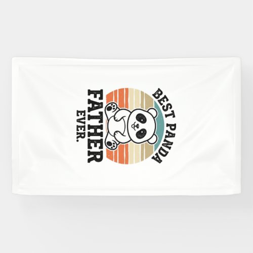 Best Panda Father Ever Vintage Panda Shirt Design_ Banner