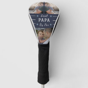 "Best Papa by Par – Custom 3-Photo Golf Head Cover