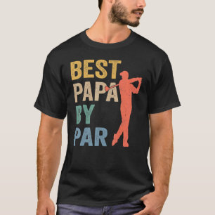 Best Papa By Par Father's Day Golf Grandpa 5 T-Shirt