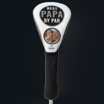 Best Papa By Par Golf Gift Custom Name Photo Golf Head Cover<br><div class="desc">Delight your golf-loving grandpa with this personalized “Best Papa By Par” head cover. Add a cherished photo and grandkid name for a thoughtful Father’s Day or birthday gift that combines humor,  love,  and style on the course.</div>