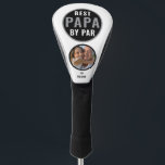 Best Papa By Par Golf Gift Custom Name Photo Golf Head Cover<br><div class="desc">Delight your golf-loving grandpa with this personalized “Best Papa By Par” head cover. Add a cherished photo and grandkid name for a thoughtful Father’s Day or birthday gift that combines humor,  love,  and style on the course.</div>