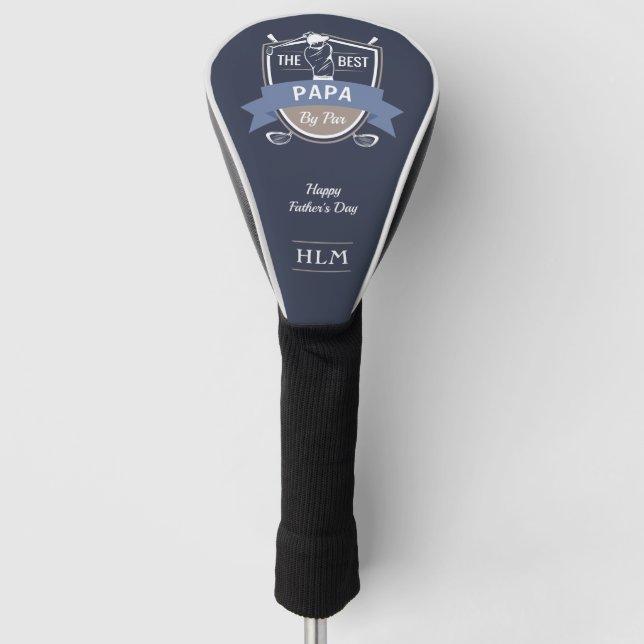 Best Papa By Par Golf Head Cover (Front)