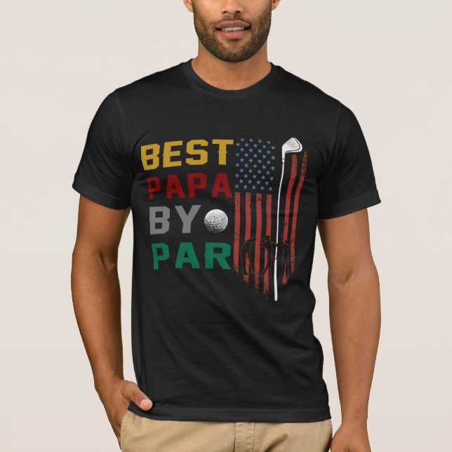 best papa by par golf T-Shirt (Front)