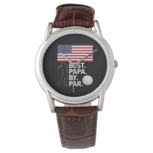 Best Papa By Par Golfing Papa Father's Day Golf Watch