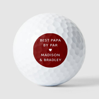 Best Papa By Par Personalized Name Golf Balls