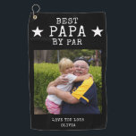 Best Papa by Par Photo Gift Personalized Grandpa  Golf Towel<br><div class="desc">Black and white  Best Papa by Par golf towel personalized with photo and name. Makes best gifts for golfers for fathers day, birthday and holidays.</div>