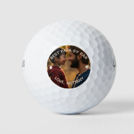 BEST PAPA BY PAR Photo Personalized Golf Balls