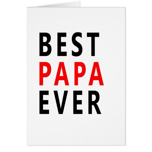 Best Papa Ever Cards (Front)