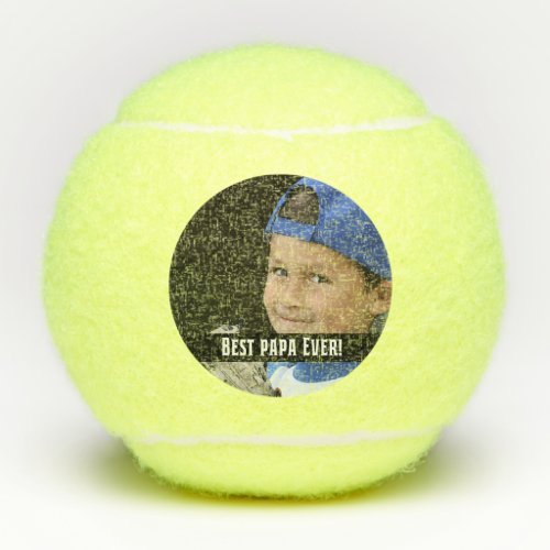 Best Papa Ever Create Your Own Photo Tennis Balls