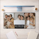 Best Papa Ever Custom Photo Desk Mat<br><div class="desc">Customize this desk mat and give it as a wonderful gift!</div>