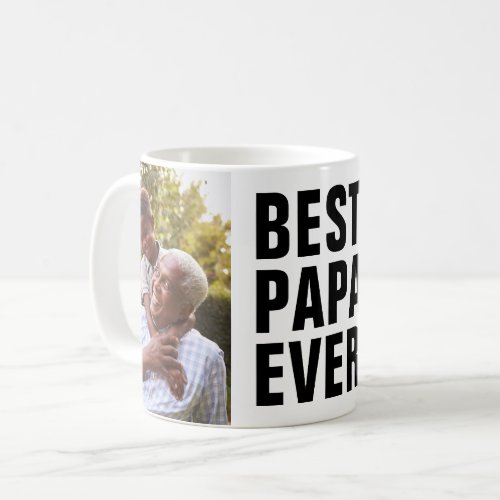 Best Papa Ever Fathers Day 2 Photo Coffee Mug