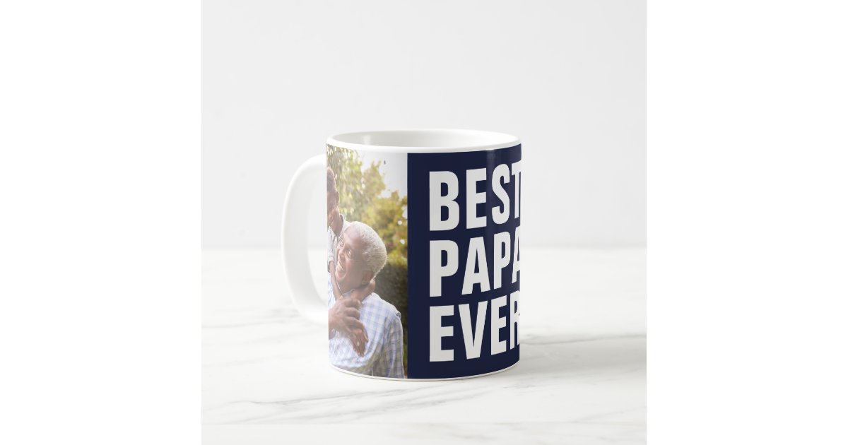 Best. Papa. Ever. Father's Day 2 Photo Coffee Mug, Zazzle in 2023