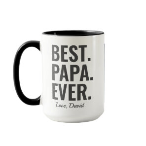 Best. Papa. Ever. Father's Day Photo Mug