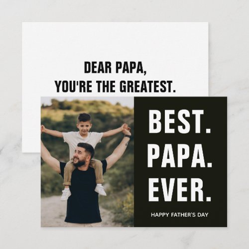 Best. Papa. Ever. Father's Day RSVP Card