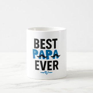 Best Papa Ever Mug – Funny Mustache Dad Gift