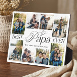 Best Papa Ever Personalized Photo Collage keepsake Plaque<br><div class="desc">Celebrate dad with this elegant Best Papa Ever Personalized Photo Collage keepsake Plaque, designed to beautifully showcase 8 cherished memories in a modern and meaningful way. Featuring a minimal and elegant photo collage layout with space for 8 photos, this design keeps the focus on your most heartfelt moments while maintaining...</div>