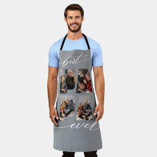 Best Papa Ever Photo Collage  Apron