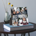Best Papa Ever Photo Collage Plaque at Zazzle