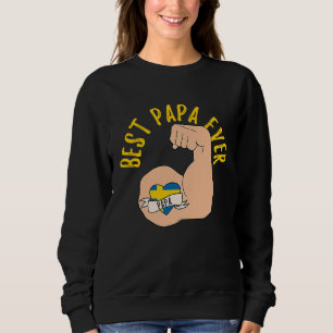 Best Papa Ever Swedish Dad Fathers Day Sweatshirt