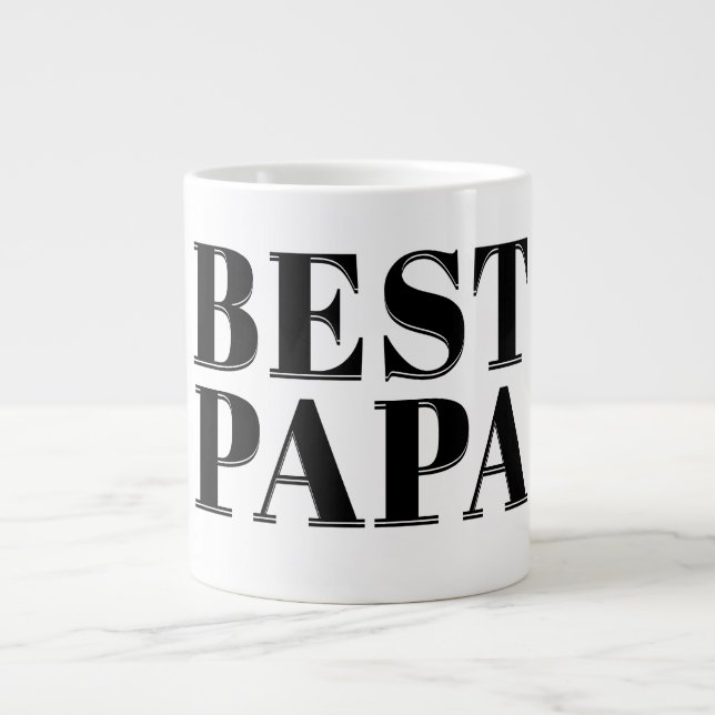 Best Papa Giant Coffee Mug (Front)