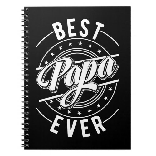 Best Papa Grandpa Awesome Father Notebook