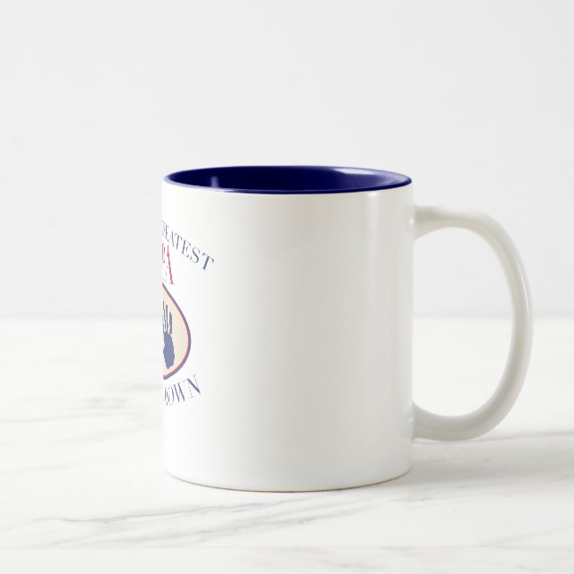Best Papa Hands Down Two-Tone Coffee Mug (Right)