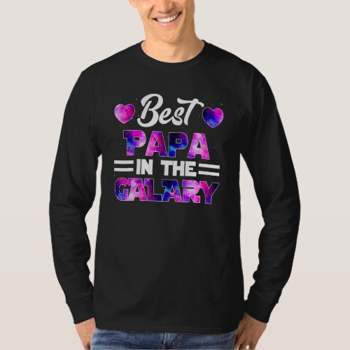 Best Papa In The Galaxy  Fathers Day Promoted To P T_Shirt