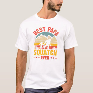Best papa squatch ever funny father's day T-Shirt