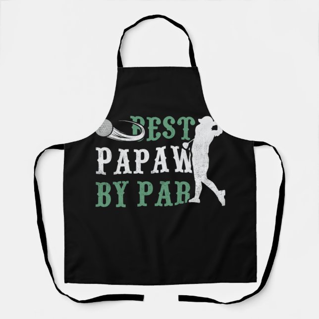 Best Papaw By Par Father's Day Gifts Golf Lover Apron (Front)