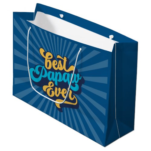Best Papaw Ever Fathers Day Large Gift Bag