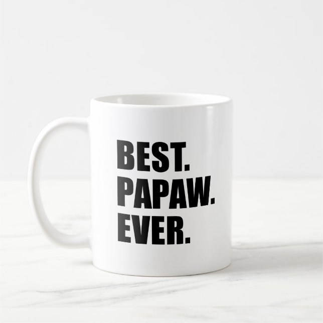 Best Papaw Ever Southern Grandpa Coffee Mug (Left)
