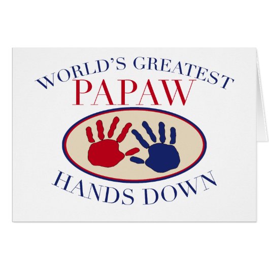 Best Papaw Hands Down Cards (Front Horizontal)