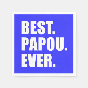 Best Papou Ever Greek Grandfather Party Napkins