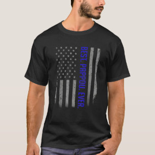 Best Pappou Ever American Flag   For Father's Day T-Shirt