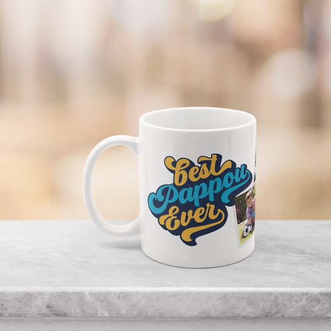 Best Pappou Ever | Grandpa Photo Coffee Mug (Creator Uploaded)