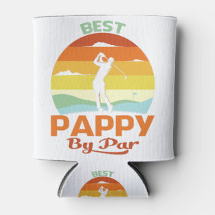 Best Pappy By Par Father's Day Golf Shirt Gift Can Cooler