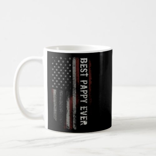 Best Pappy Ever American Flag Father S Day  Coffee Mug