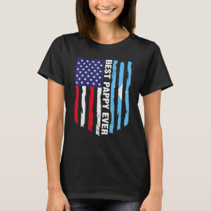 Best Pappy Ever American Somalia Flag Graphic Fath T-Shirt
