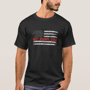 Best Pappy Ever US American Flag Gifts Father's Da T-Shirt
